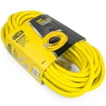 thumbnail image 4 of Stark USA 25ft Lighted Outdoor Extension Cord - 12/3 SJTW Heavy Duty Yellow Extension Cable Extension Cable With 3 Prong Grounded Plug for Safety, 15AMP - Great for Garden and Major Appliances, 4 of 5