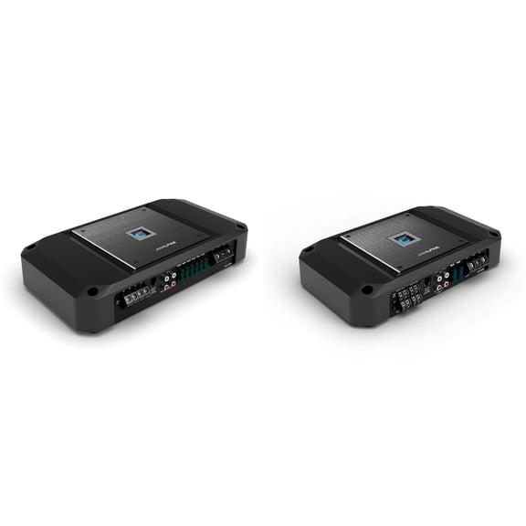 Alpine R Series 4 Channel and Mono Block Amplifier Bundle, R2-A60F & R2-A150M