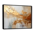 thumbnail image 2 of Designart "Gleaming Gold II" Abstract Collages Floater Framed Canvas Art Print, 2 of 7