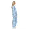 thumbnail image 3 of Lati Fashion Women Pajamas Set Pants and Top Long Sleeve, 2-Piece Female Pajamas Set Blue XL, 3 of 4