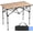 Wood Grain, variant on Camping Table Folding Portable Camp Aluminum Fold Up Lightweight Roll Up Table Adjustable Height with Carry Bag Indoor Outdoor for Camping, Picnic, Backyard, BBQ, Patio