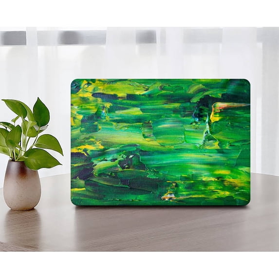 KSK KAISHEK Hard Shell Case Cover for MacBook Pro 14 inchs with XDR Display Type C + Black Keyboard Cover Model: M2 A2779 & A2442 M1 (Plants series 0015)