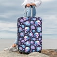 thumbnail image 7 of Hirioo flower Skull in starry sky for Elasticity Suitcase Cover (No luggage Included) Durable Luggage Protector Fits 18-32 Inch Luggage-Small, 7 of 7