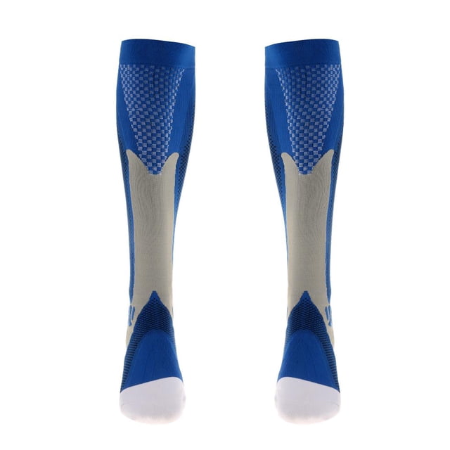 Calcetines Deportivos de Compresión Macarena Unisex para Hombres Y Mujeres Azul