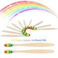 thumbnail image 4 of Set 10PCS Toothbrushes Soft Bristle Remove  Stains Comfortable Grasp Toothbrushes Set for Adult 17cm Length Multicolored, 4 of 8