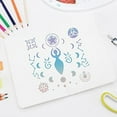 thumbnail image 6 of 1pc Wiccan Metal Stencil 6.14 inch Square Witch Symbols Stencil Stainless Steel Viking Celtic Knot Stencil, 6 of 9