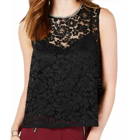 XOXO Juniors Lace And Chain Top;XL