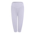 thumbnail image 6 of felwors Harem Pants Women High Waist Yoga Pants Elastic Soft Modal Yoga Sports Pants 2026 Summer Loose Comfy Joggers Trousers (Light Gray, L), 6 of 8