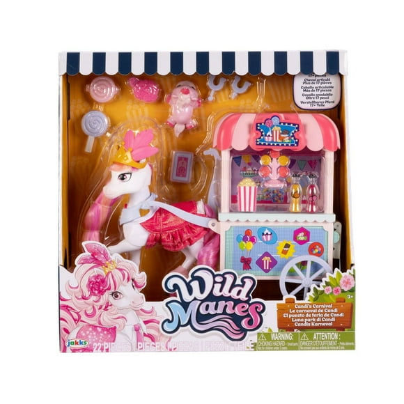 WILD MANES Candi's Sugar Crush Carnival Set, Poseable Horse!