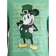 thumbnail image 4 of Disney Mickey Mouse Men's & Big Men's Saint Patrick's Day Graphic Tee, Sizes XS-3XL, 4 of 5