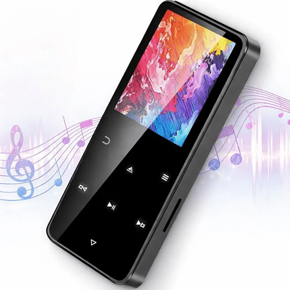 MP3 Player with Bluetooth,Portable HiFi Music Player with HD Speaker,Portable Hi-Fi Lossless Music Player Speaker with FM Radio Recorder Alarm Clock
