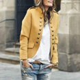 thumbnail image 2 of Chaquetas para mujer Otoño Invierno Lana Botón Blazer Moda Manga larga Damas Traje Abrigos Xemadio HMFJ304-3, 2 of 5
