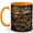Orange, variant on Storybook Village 11oz Ceramic Mug, Fantasy Book Stack Coffee Cup