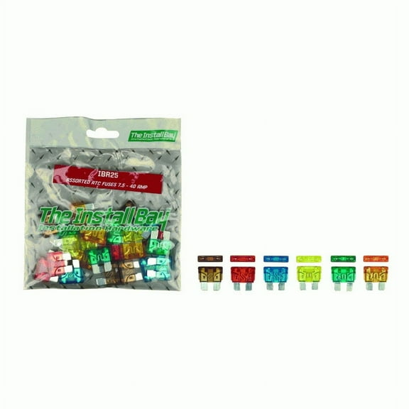 Install Bay IBR25 Assorted ATC Fuses, 7.5 - 40 Amp, Retail Pack