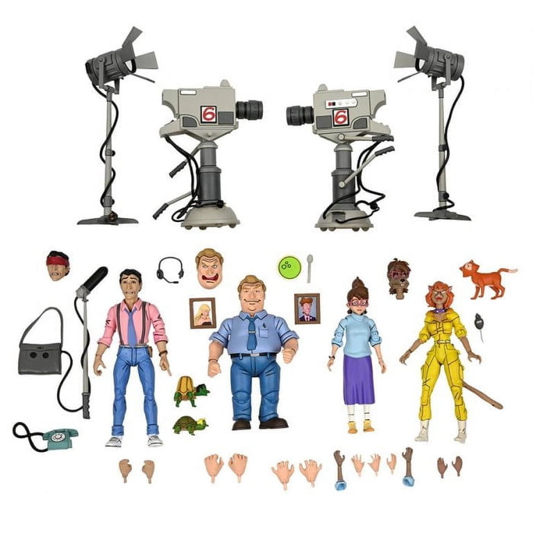 NECA, TMNT The Catwoman from Channel 6 Action Figure Set, 2021 NECA, TMNT The Catwoman from Channel 6 Action Figure Set, 2021
