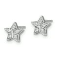 thumbnail image 3 of Primal Gold 14 Karat White Gold Diamond Star Post Earrings, 3 of 5