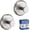 Brushed Nickel, variant on Suction Cup Hooks for Shower & Bathroom Towel Holder 2-Pack – Suction Cups Hooks for Hanging Towels, Robes, & Coats - Tiles, Glass Door or Mirror – Shower Hooks & Towel Hooks Organizer -Nickel