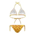 thumbnail image 2 of HELLHERO Lightweight Hot Dog Print Two Piece Bikini Set for Women Ladies Halter Triangle Bathing Suit Swimwear for Summer Beach Pool, 2 of 5