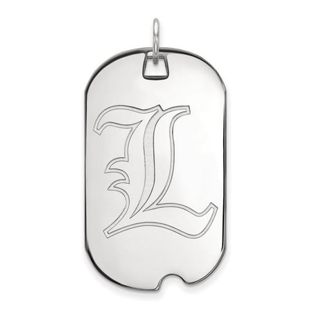 Louisville Large (3/4 Inch) Dog Tag (Sterling Silver)