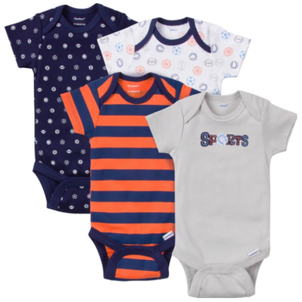 Gerber Boy Variety Onesies Sport 4 Pack 18 Months Walmart Canada