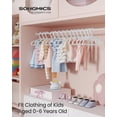 thumbnail image 2 of Perchas para bebés SONGMICS, 100 unidades, de plástico, de 0 a 6 años, color blanco nube, 2 of 6