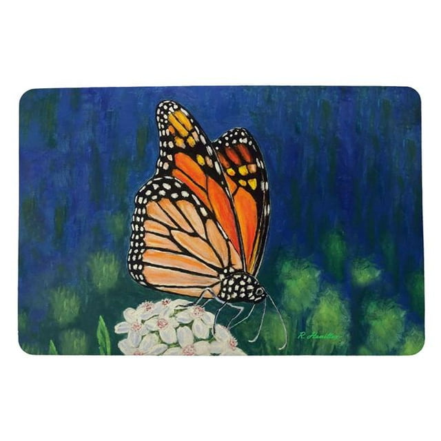 Betsy Drake DM1212 18 x 26 in. Monarch & Flower Door Mat