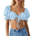 thumbnail image 1 of Summer Tube Tops For Casual And Party Wear Featuring Stylish Drawstring And Strap Design Perfectly Paired With Jeans For A Trendy Look, 1 of 5