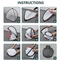 thumbnail image 5 of 2 Pcs Pop Up Insect Barrier Plant Cover Tent, 22 x 22 x 22 Inch Foldable Garden Plant Protectors Mesh Enclosure, Garden Net Cage Bird Insect Guard Cover for Protecting Plants Fruits Vegetables, 5 of 7