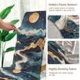 thumbnail image 5 of Yayeee 2 Pack Dining Chair Covers Stretch Parson Chairs Slipcovers Seat Protector, Green Mountains, 5 of 6