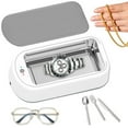 thumbnail image 1 of Portable Ultrasonic Jewelry Cleaner with LED Light - Professional Household Cleaning Machine for Eyeglasses  Rings  Watches  and Dentures (600ML), 1 of 6