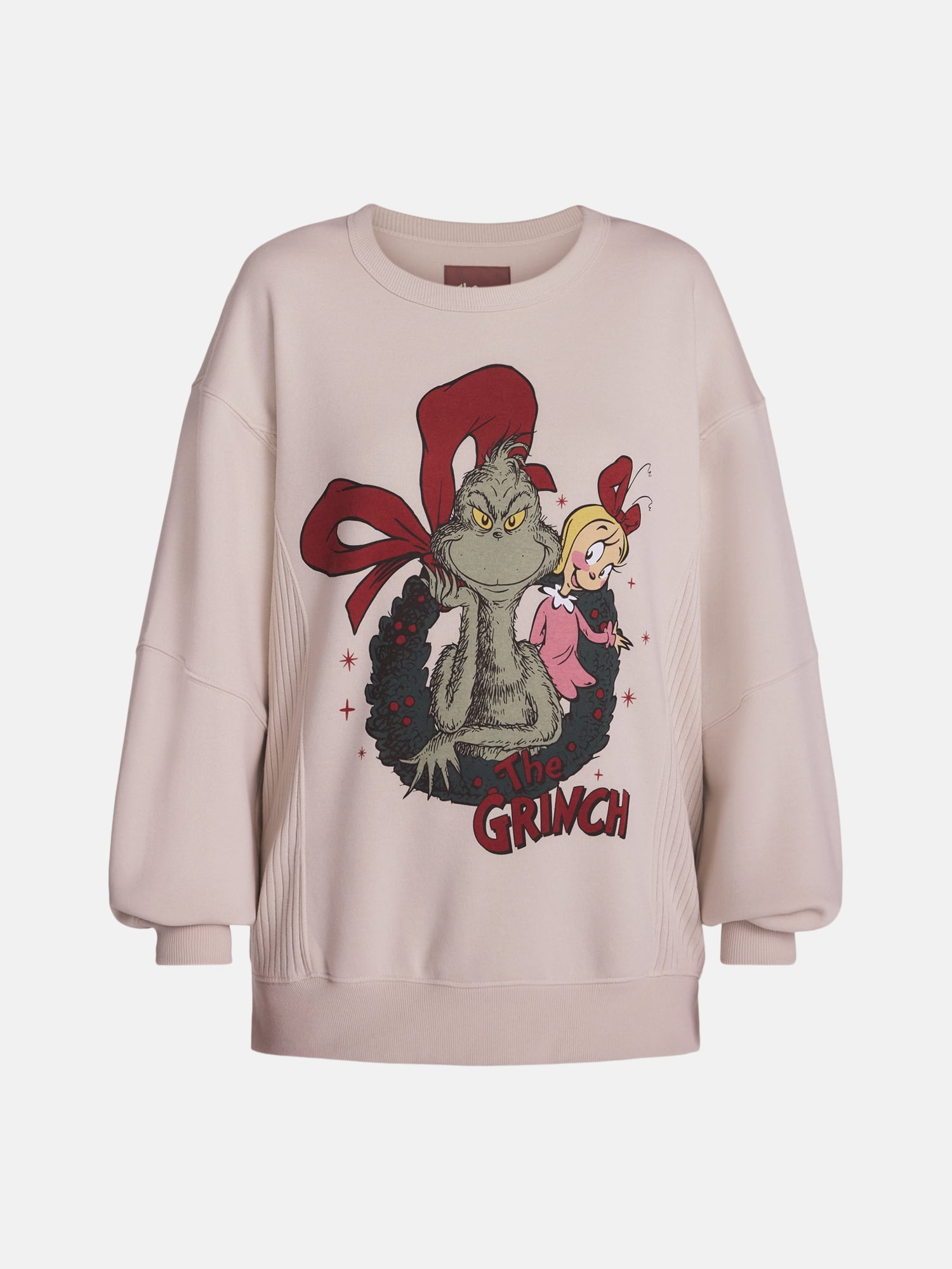 The Grinch Women's Graphic Sleep Top with Long Sleeves, Sizes XS-3XL