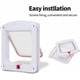 thumbnail image 4 of Puerta para gatos para gatos, perros, pequeña puerta para gatos con cerradura de 4 vías, fácil de instalar, 4 of 5