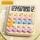 thumbnail image 4 of Calculadora Mecánica Pantalla LCD Grande Botón Redondo Grande Calculadora de Color Caramelo Adecuado para Oficina Escuela Rosa, 4 of 5