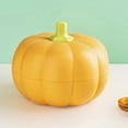 thumbnail image 2 of Halloween Pumpkin Snack Tray Holder, Plastic Snack Tray For Candy , Detachable Trays With Lid, Serving Container For Snacks, 2 of 3