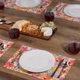 thumbnail image 6 of Highland Home "Bright Floral" 4-Pack Cotton Blend Washable Placemats, 6 of 6