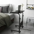 thumbnail image 2 of Wellynap 23.6" Mobile Side Table, Adjustable Laptop Stand Portable Cart Tray - Black, 2 of 4