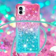 thumbnail image 4 of Funda para Nothing Phone 1 Brillantina Líquida Divertida Reluciente y con Cristales en Movimiento Cuerpo Cruzado con Cordón Ajustable, 4 of 5
