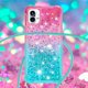 thumbnail image 4 of Funda para Nothing Phone 1 Brillantina Líquida Divertida Reluciente y con Cristales en Movimiento Cuerpo Cruzado con Cordón Ajustable, 4 of 5