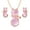 Cat Set-Pink, variant on Cute Fox Shape Jewelry Set - Pink CrystaL Studs Earrings and Pendant Fox Necklace Set for Women Y3697