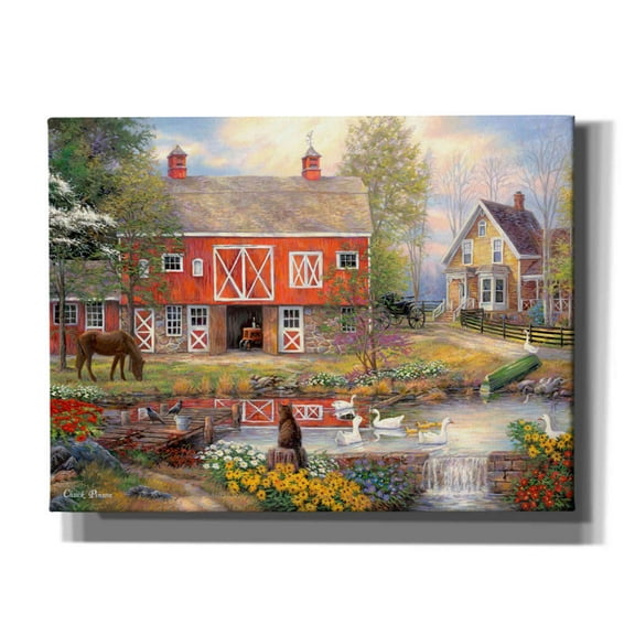 Epic Graffiti 'Reflections On Country Living' by Chuck Pinson, Canvas Wall Art, 16"x12"