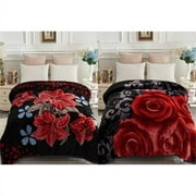 JML King Fleece Bed Blanket For Winter,520GSM Polyester Soft Fleece Blanket,83x91