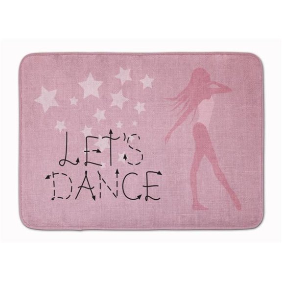 Lets Dance Linen Pink Machine Washable Memory Foam Mat