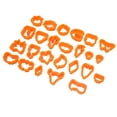 thumbnail image 3 of 25Pcs Clay Earring Cutters Food Grade Plastic Assorted Styles Thick Edge Polymer Clay Cutters Set for DIY Handicraft Orange, 3 of 8