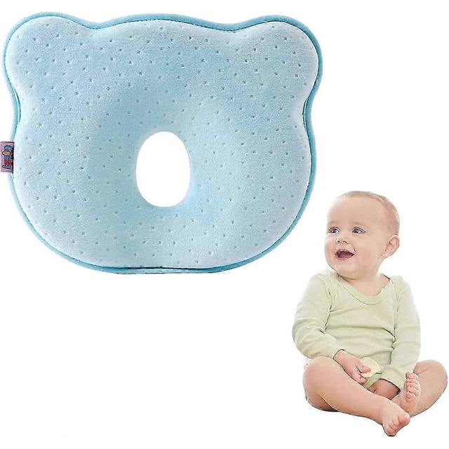 Baby Head Shaping Pillow, 3d Memory Foam Infant Pillow Newborn Pillow Flat Head Shaping Pillow