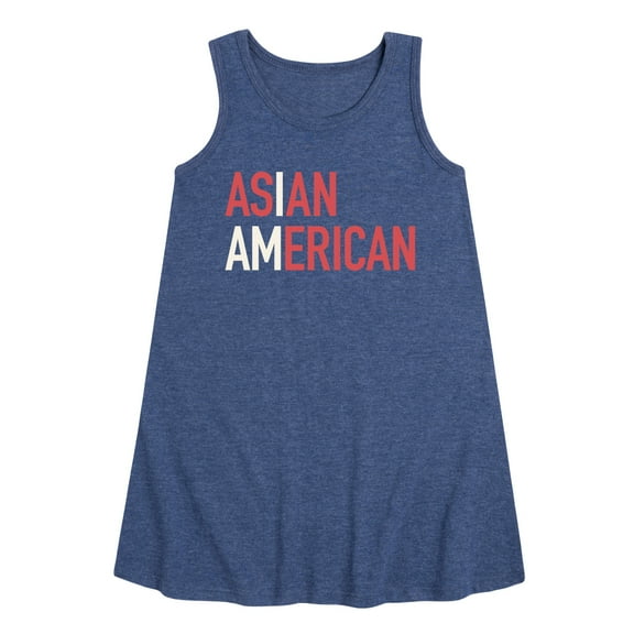 Instant Message - I Am Asian American - Toddler and Youth Girls A-line Dress