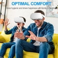 thumbnail image 6 of Facial Interface & Face Cover Pad for Oculus Quest 2, Sweat-Proof PU Foam Cushion - VR Accessories for Meta Quest 2, Compatible with Oculus Quest 2 Original Spacer, 6 of 7