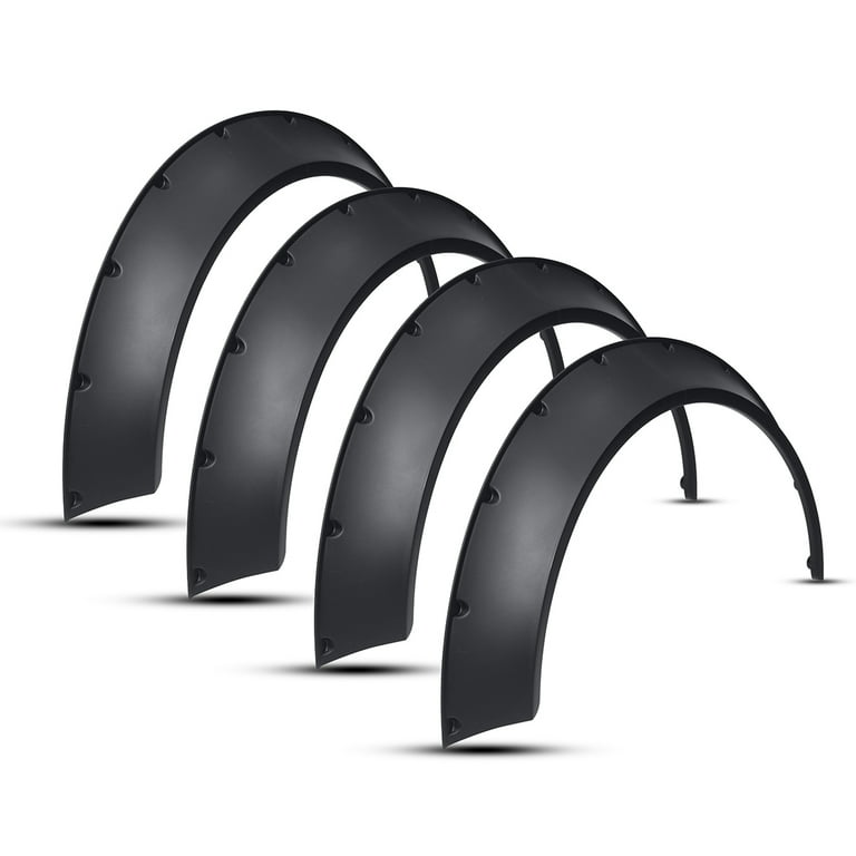 4x Universal Flexible Durable Car Fender Flares Extra Wide Body Kit Wheel  Arches 