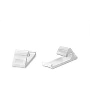 THE CIMPLE CO - Horizontal Siding Clips for Vinyl - RG6 Cable Snap In Clamp Clip - White - 50ea