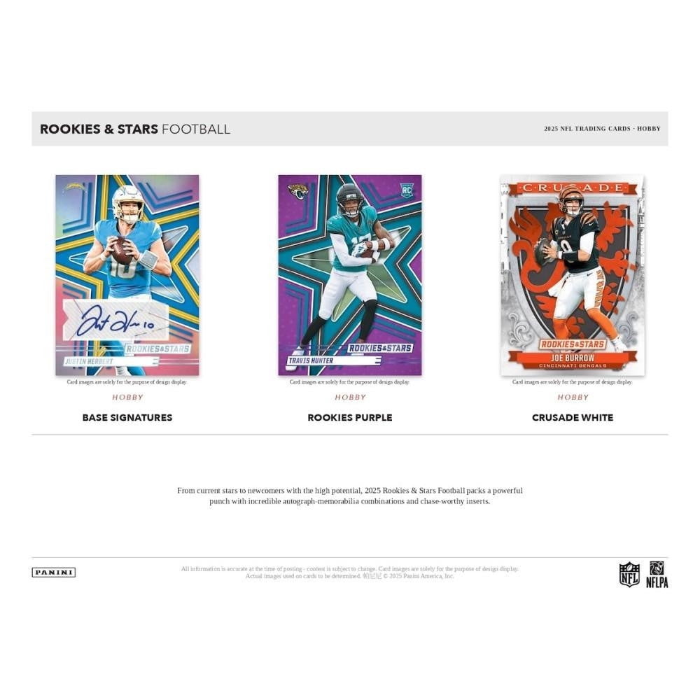 Panini 2025 Rookies & Stars Football Hobby Box