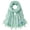Green Mosaic, variant on Boho Lightweight Floral Vintage Fringed Scarf, Shawl Wrap with Tassels, Floral Damask